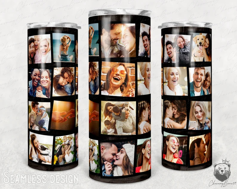 20 Photo Personalized  Tumbler, 20 Oz. Insulated Tumbler with Lid and Straw