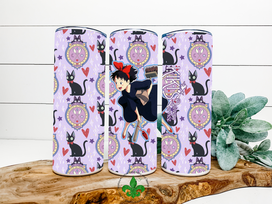 Kiki's Delivery Inspired Tumbler, 20 Oz. Insulated Tumbler with Lid and Straw