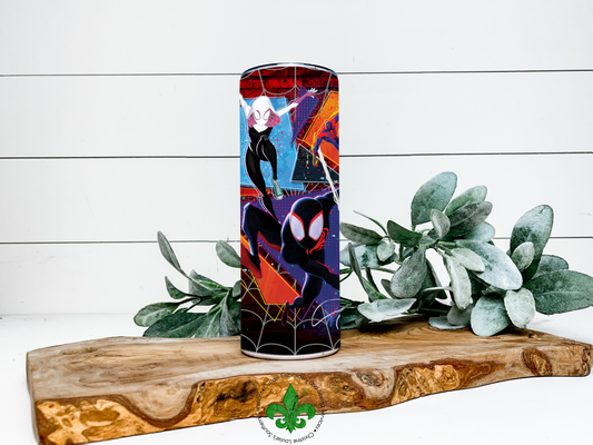 Spider Group Inspired Tumbler, 20 Oz. Insulated Tumbler with Lid and Straw