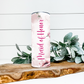 Maid Of Honor Pink Photo Personalized  Tumbler, 20 Oz. Insulated Tumbler with Lid and Straw