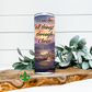 Mountains I Can Do All Things Through Christ Faith Tumbler, 20 Oz. Insulated Tumbler with Lid and Straw