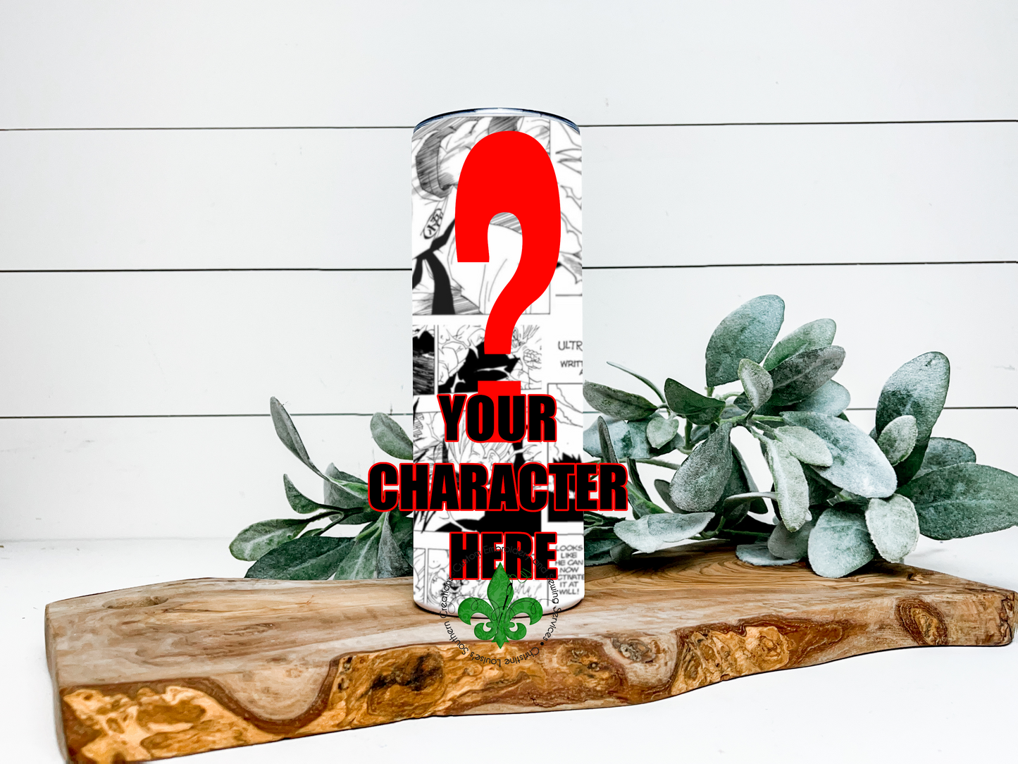 Custom Choose Your CHARACTER Inspired Tumbler, 20 Oz. Insulated Tumbler with Lid and Straw