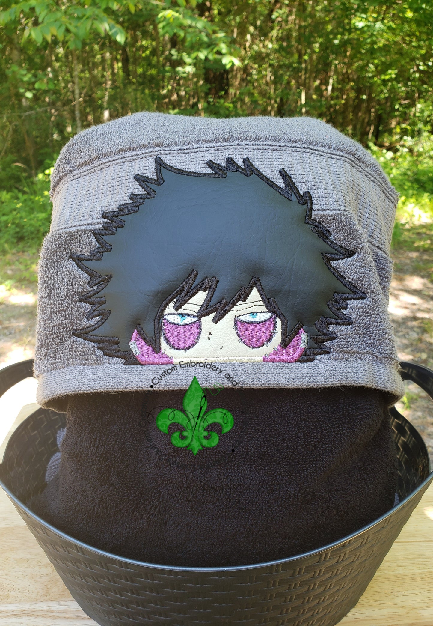 Dabi Inspired Custom Embroidered Hooded Towel