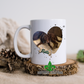 Dog Bone Heart Photo Personalized Mug